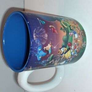 Vintage Disney World 2000 Ceramic Coffee Mug Celebrate The Future Hand In Hand
